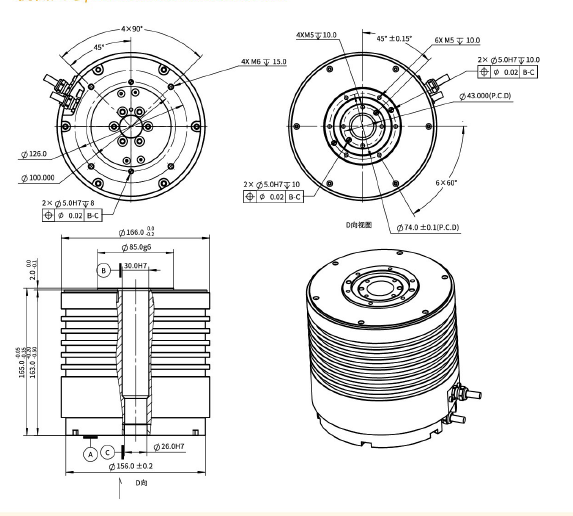 IDDR166-H165-M|內(nèi)轉(zhuǎn)子力矩電機